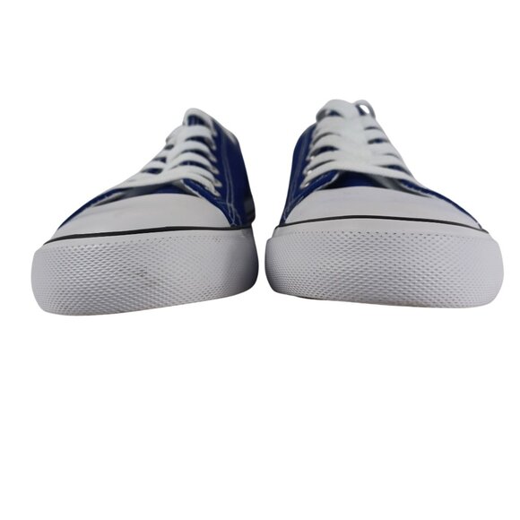 EPIC STEP LOW TOP DENIM CANVAS CASUAL LACE UP SNEAKERS WOMEN SIZE 9 BLUE WHITE - Picture 5 of 9